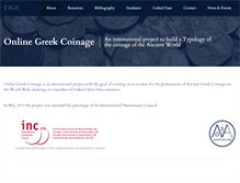 Tablet Screenshot of greekcoinage.org
